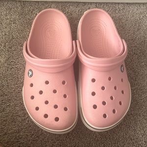 Pink crocs size 9
